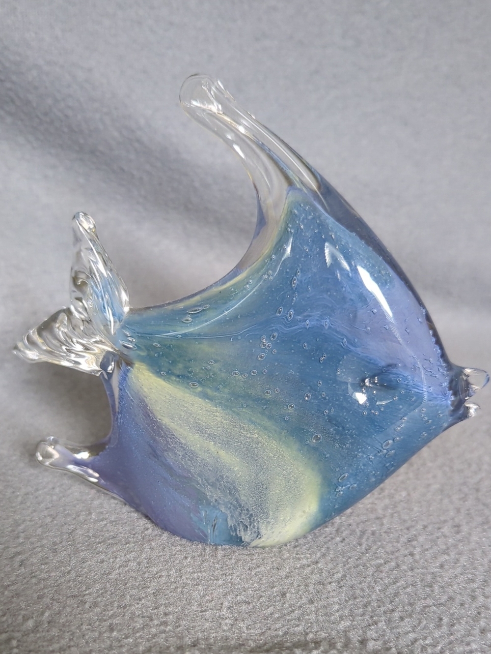 Cristais De Gramado Murano Style Blown Glass Angel Fish